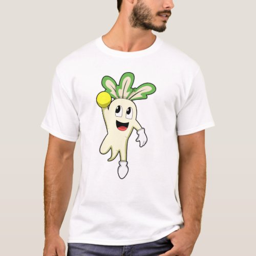 Radish at Handball player with Handball T_Shirt