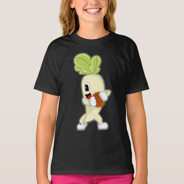 Radish Basketball player Basketball T-Shirt (Front)