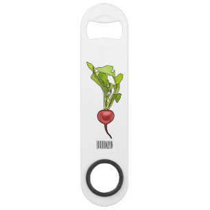 Radish cartoon illustration  bar key