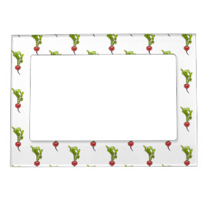 Radish cartoon illustration magnetic frame