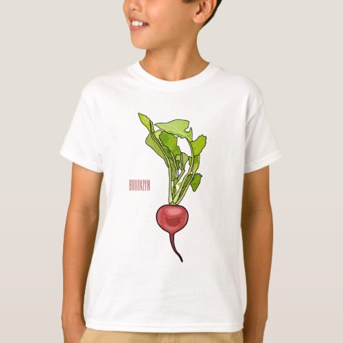 Radish cartoon illustration  T_Shirt