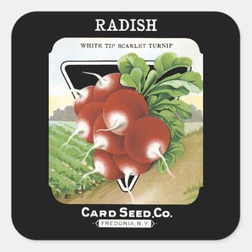 Radish Seed Packet Label