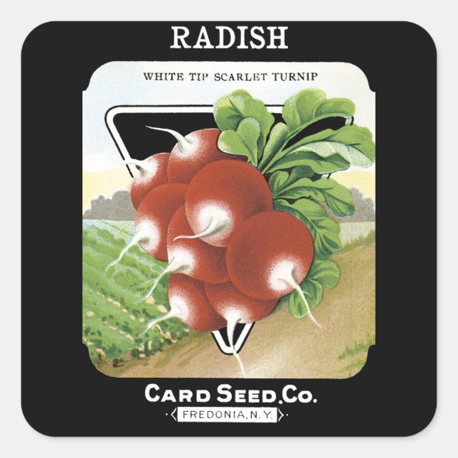 Radish Seed Packet Label (Front)