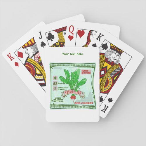 Radish Seeds Poker Cards