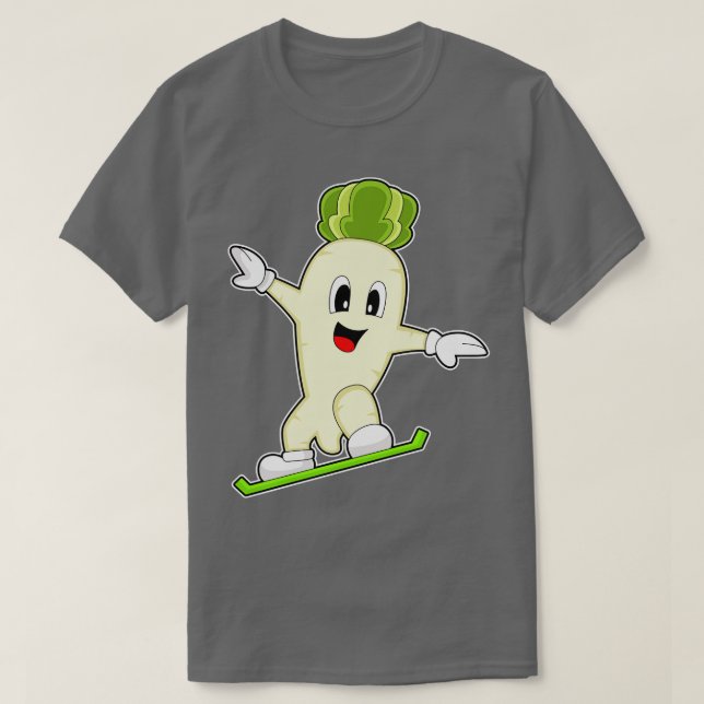 Radish Snowboard Winter sports T-Shirt (Design Front)