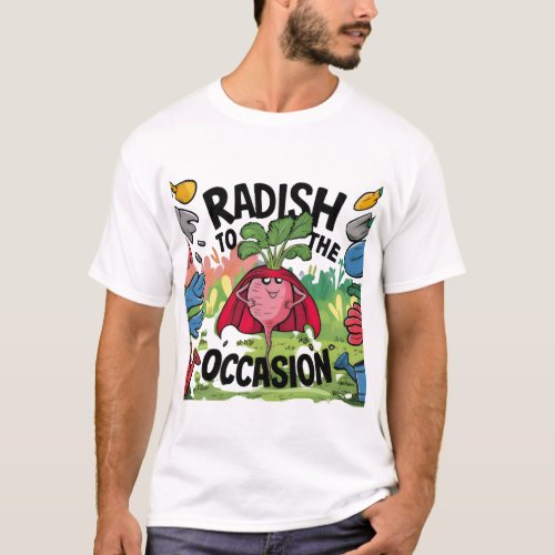 Radish to the Occasion Funny Gardening T_shirt T_Shirt