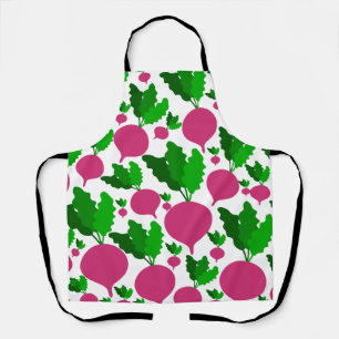 Radish vegetable pattern apron