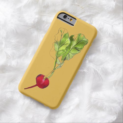 Radish vegetable watercolour illustration art barely there iPhone 6 case