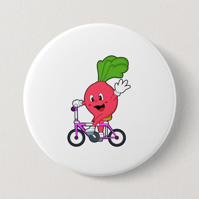 Radish with Bicycle Button (Front)