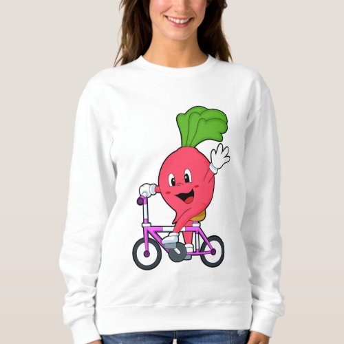 Radish with Bicycle Sweatshirt