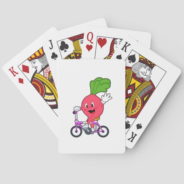 Radish with poker cards (Back)