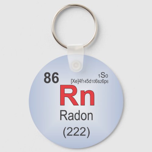 Radon Individual Element of the Periodic Table Keychain