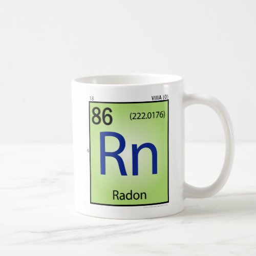 Radon Rn Element Mug