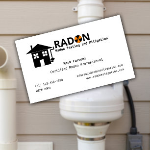 Radon Testing and Mitigation Company Business Card