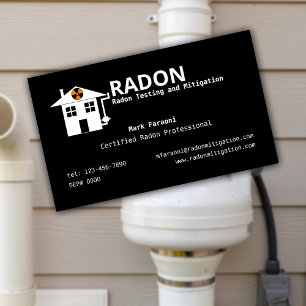 Radon Testing and Mitigation Company Business Card