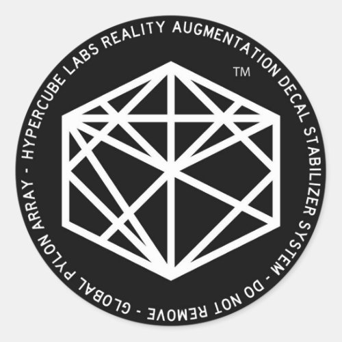 RADS Hypercube Reality Augmentation Decal System Classic Round Sticker