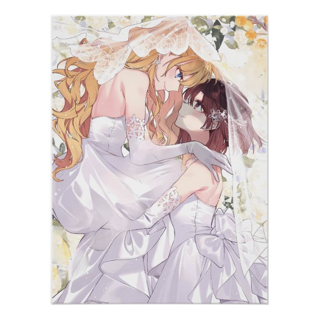 Rae and Claire Wedding | WataOshi Poster (Front)
