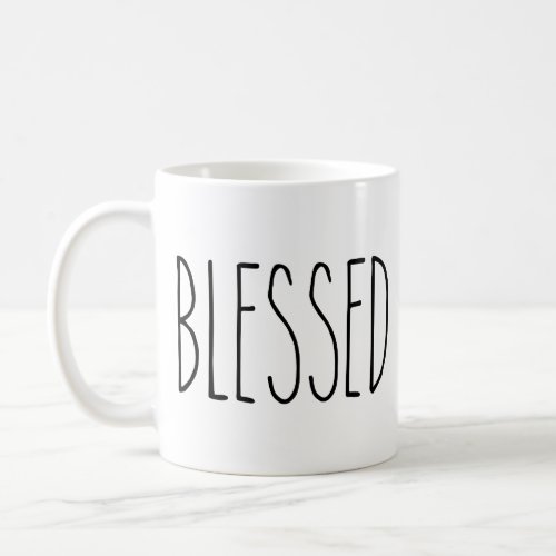 RAE DUNN Inspired Blessed Mug