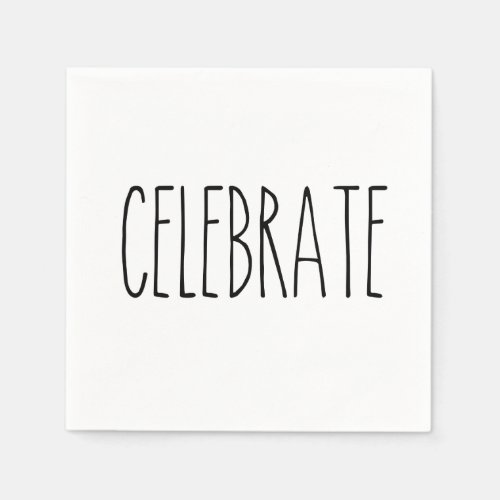 RAE DUNN Inspired Celebrate Simple Understated Napkins