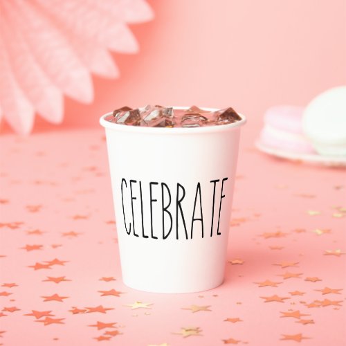RAE DUNN Inspired Celebrate Simple Understated Paper Cups