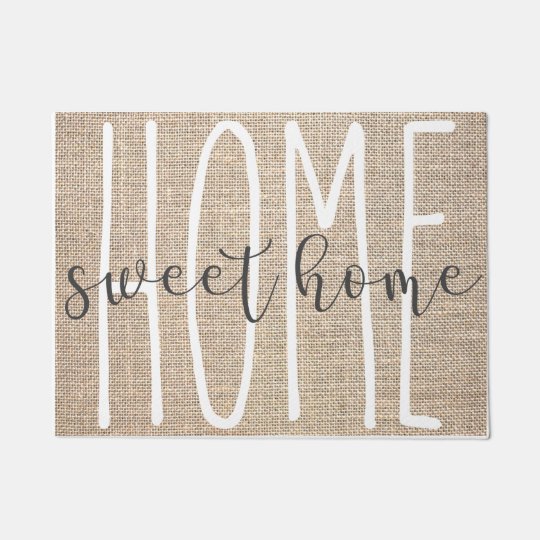 Rae Dunn Inspired Home Sweet Home Door Mat Zazzle Com