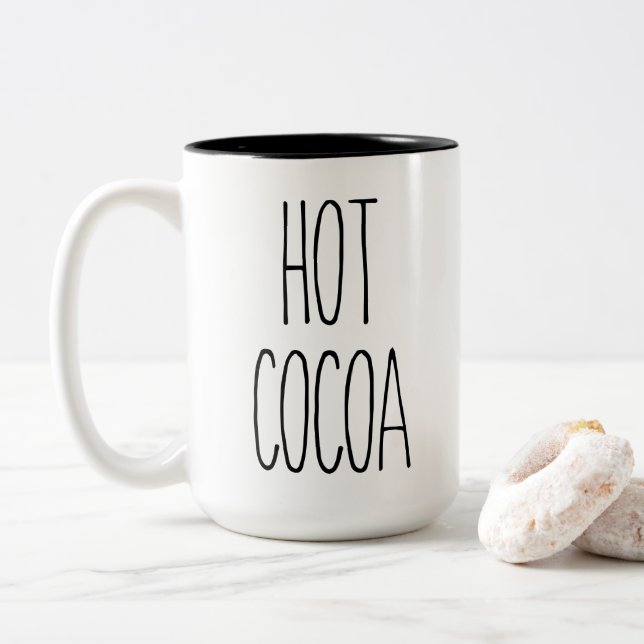 RAE DUNN Inspired Hot Cocoa Coffee Mug (With Donut)
