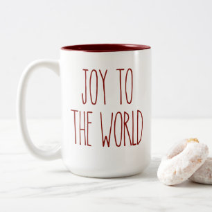 RAE DUNN Inspired Joy to the World Coffee Mug
