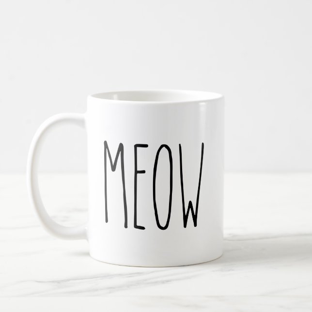 RAE DUNN Inspired Meow Mug (Left)