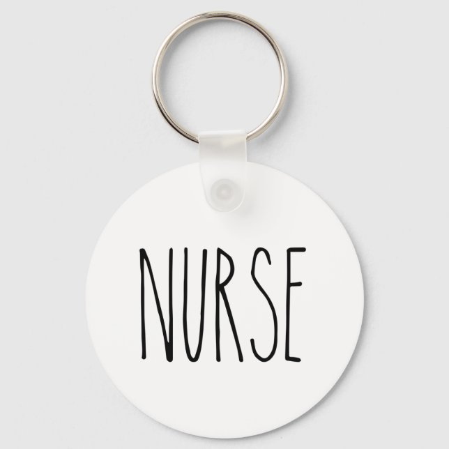 RAE DUNN Inspired Nurse Keychain (Front)