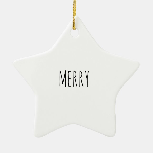 Rae Dunn Inspired ornament (Front)