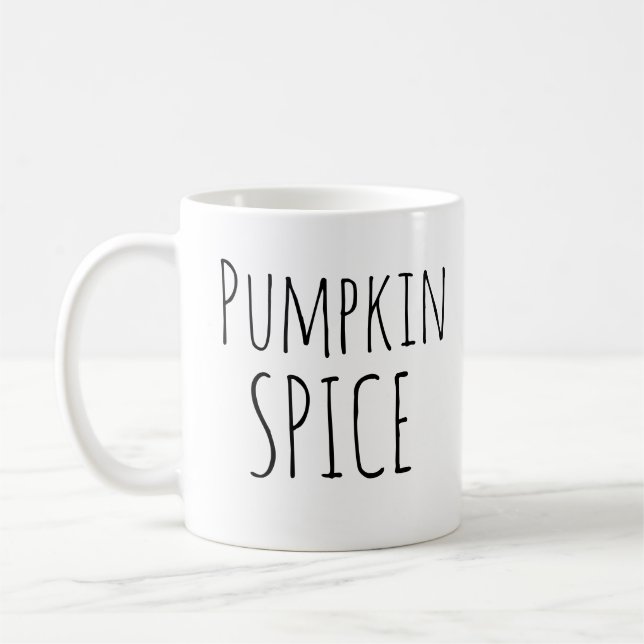 Rae Dunn Inspired Pumpkin Spice Fall Coffee Mug (Left)