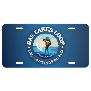Rae Lakes Loop (C) License Plate