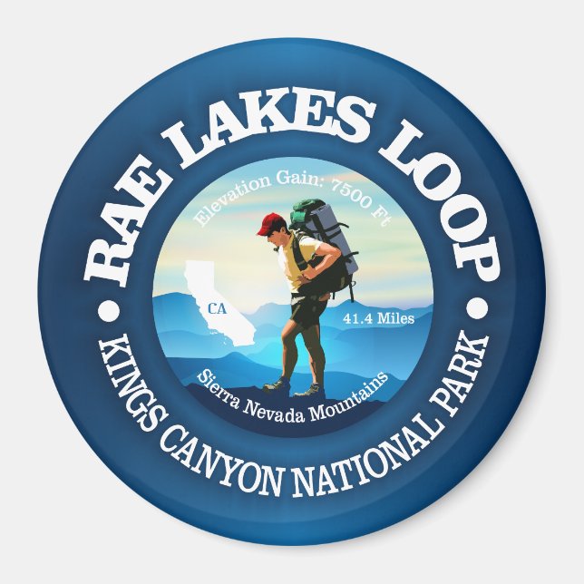 Rae Lakes Loop (C) Magnet (Front)