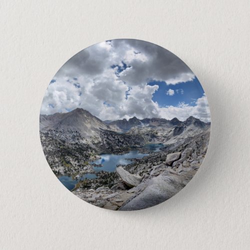 Rae Lakes Panorama from Fin Dome _ John Muir Trail Button