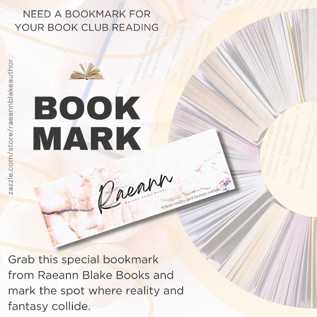 Raeann Blake Books Mini-Bookmark Mini Business Card (Creator Uploaded)