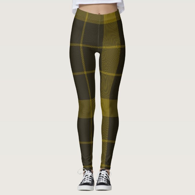 Raeburn Tartan Clan Plaid Leggings (Front)