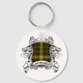 Raeburn Tartan Shield Keychain