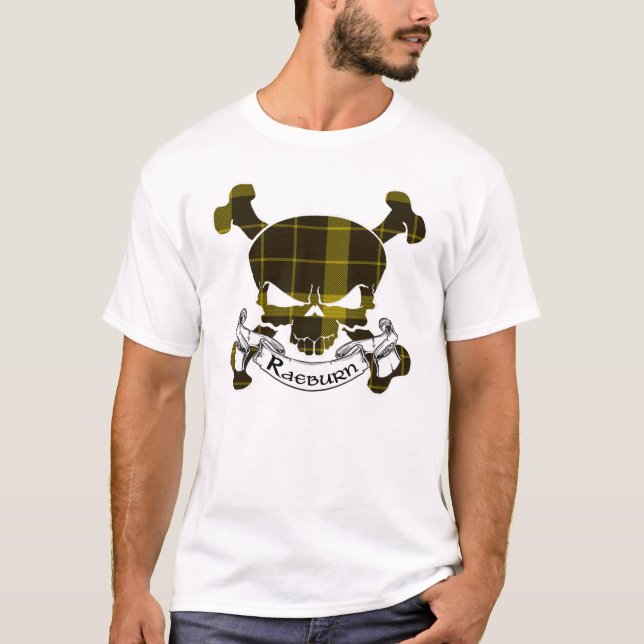 Raeburn Tartan Skull T-Shirt (Front)