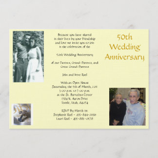 Rael 50th Anniversary,... Invitation