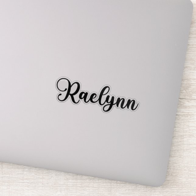 Raelynn Name - Handwritten Calligraphy Sticker (Detail)