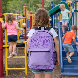 Raelynn repeated printed backpack