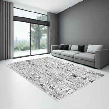 Rae's St. Louis Mammoth Chart (1849) Newspaper Rug by Zazilicious at Zazzle