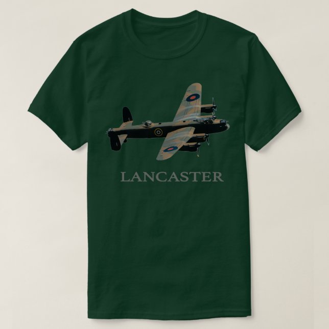 RAF AVRO LANCASTER WW2 BOMBER PLANE T 1 T-Shirt (Design Front)