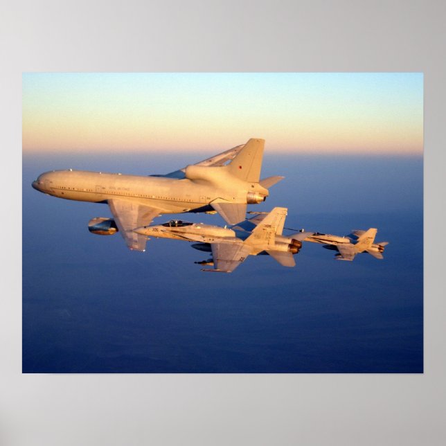 RAF Tristar and F-18C Hornet Poster (Front)