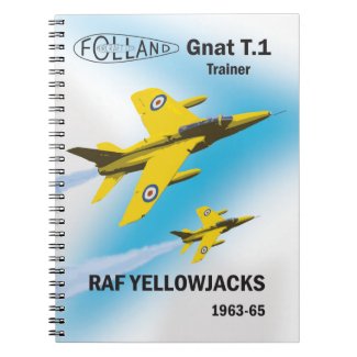 RAF Yellowjacks in Gnat T.1 trainers Notebook