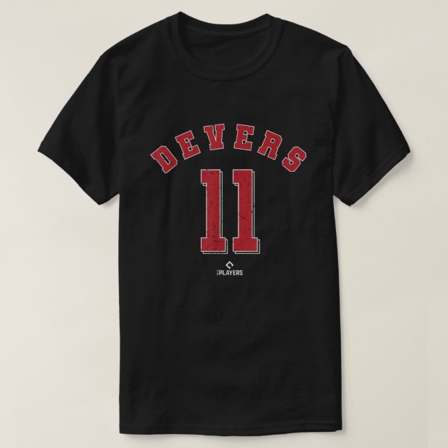 Rafael Devers 11 Boston MLBPA Baseball Player T-Shirt (Design Front)