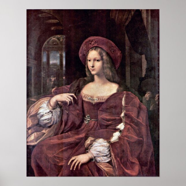 Raffaello Sanzio - Portrait of Joanna of Aragon Poster (Front)