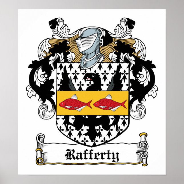 Rafferty Family Crest Poster (Front)