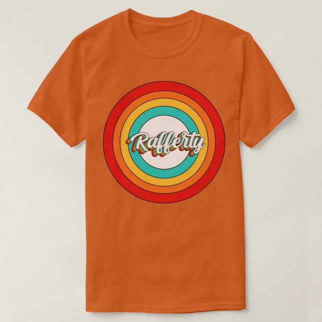 Rafferty Name Shirt Vintage Rafferty Circle (Design Front)