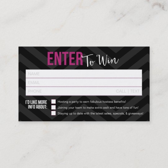 Raffle Ticket Door Prize Business Cards Zazzle Com